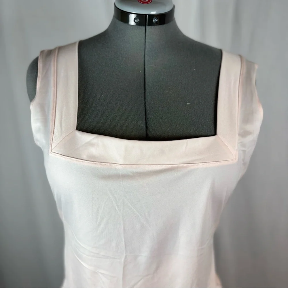SPANX‎ Shapewear Tank Top 1X Light Nude Square Neck Smoothing Camisole